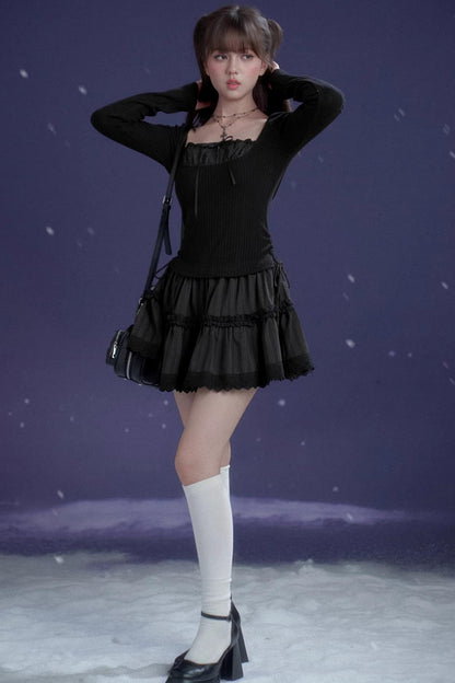 Midnight Waltz Waist-Cinching Dress