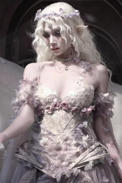 Moonlight Flower Fishbone Corset Matching Set