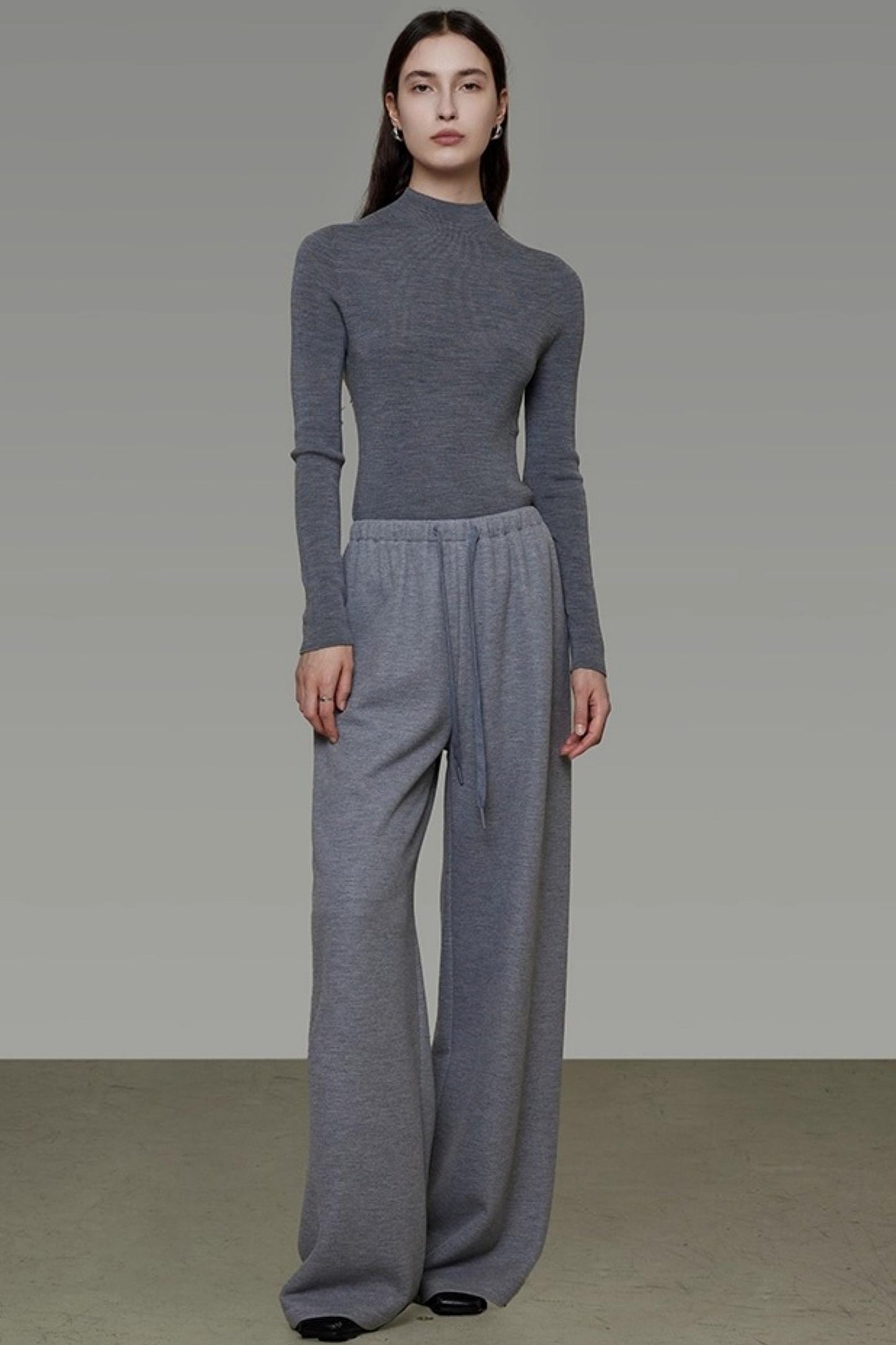 Drawstring Wide-Leg Pants