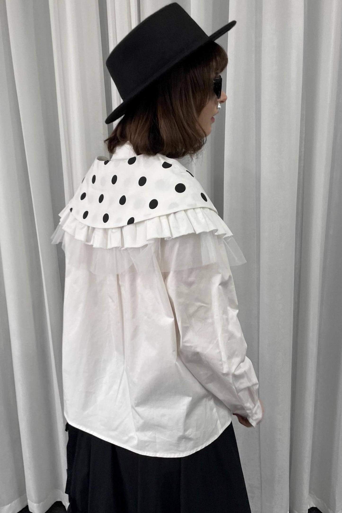 Lace Polka Dot Layered Womens Shawl