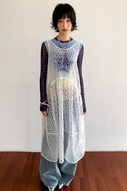 Misty Starfish Lace Dress