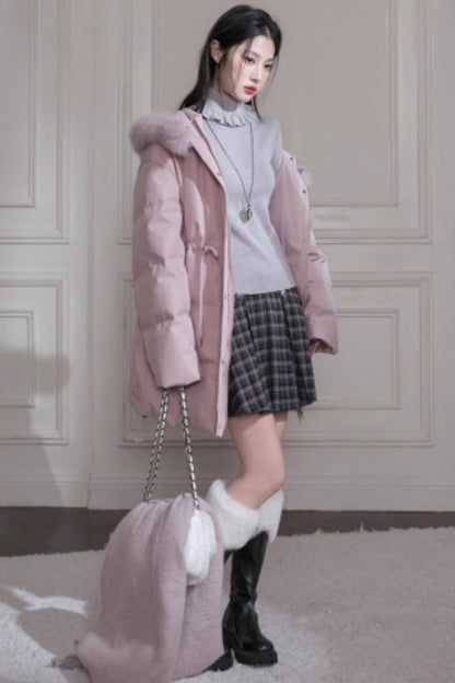 Mercerized Wool Ruffle Sweater