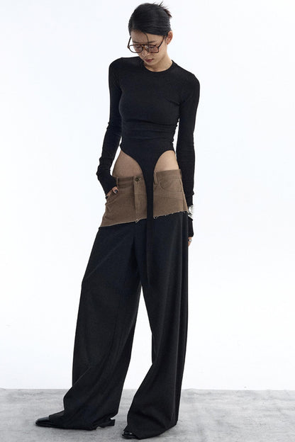 Diagonal Ribbon Asymmetrical Top