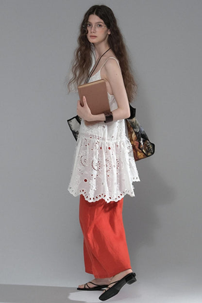 High Saturation Linen Skirt