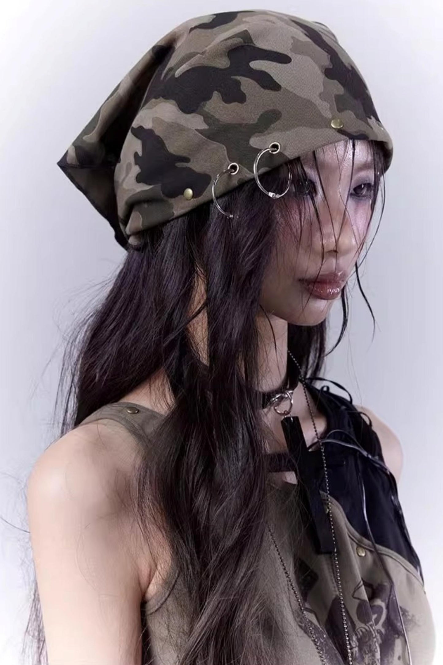 Riveted Camouflage Workwear Hat Scarf