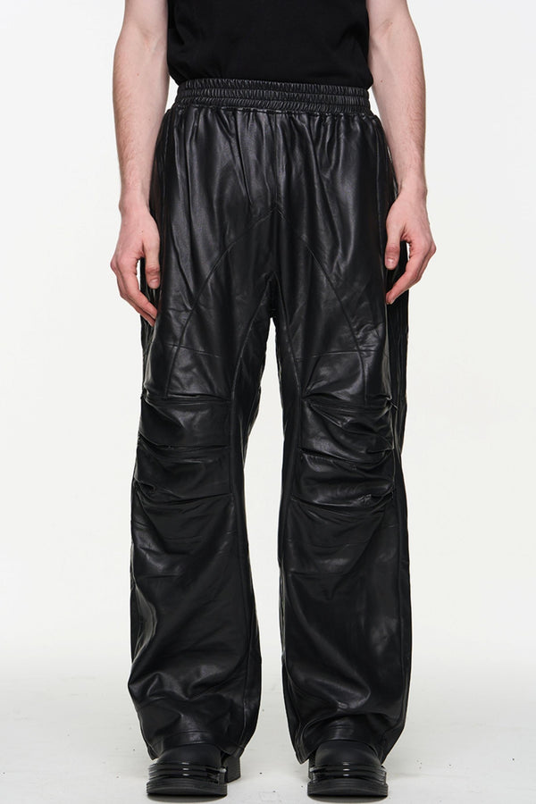 Pleat Zipper Trousers