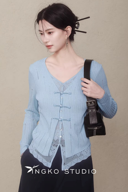 Ingko Cloud Blue Cardigan