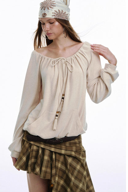 Bohemian One-Shoulder Top