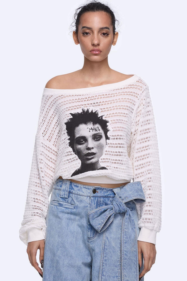 Slash Knit Sweater