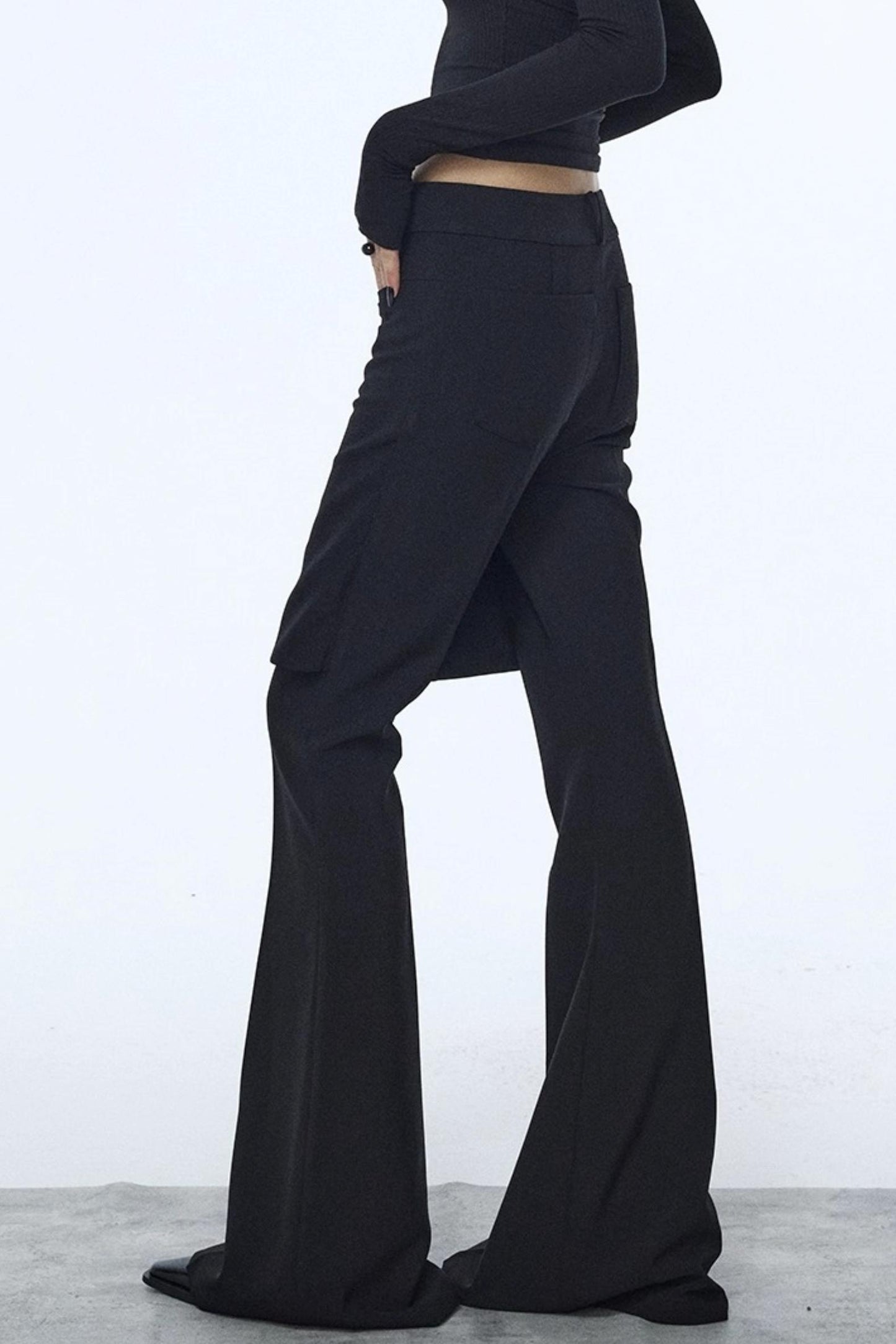 Winter Slim Black Trousers