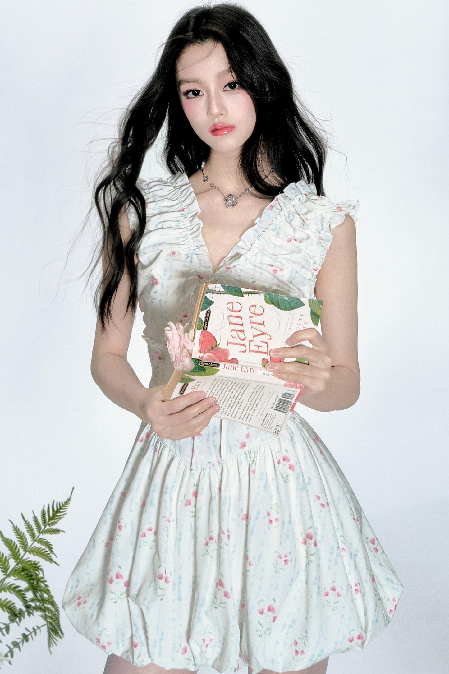 Blue Floral Resort Dress