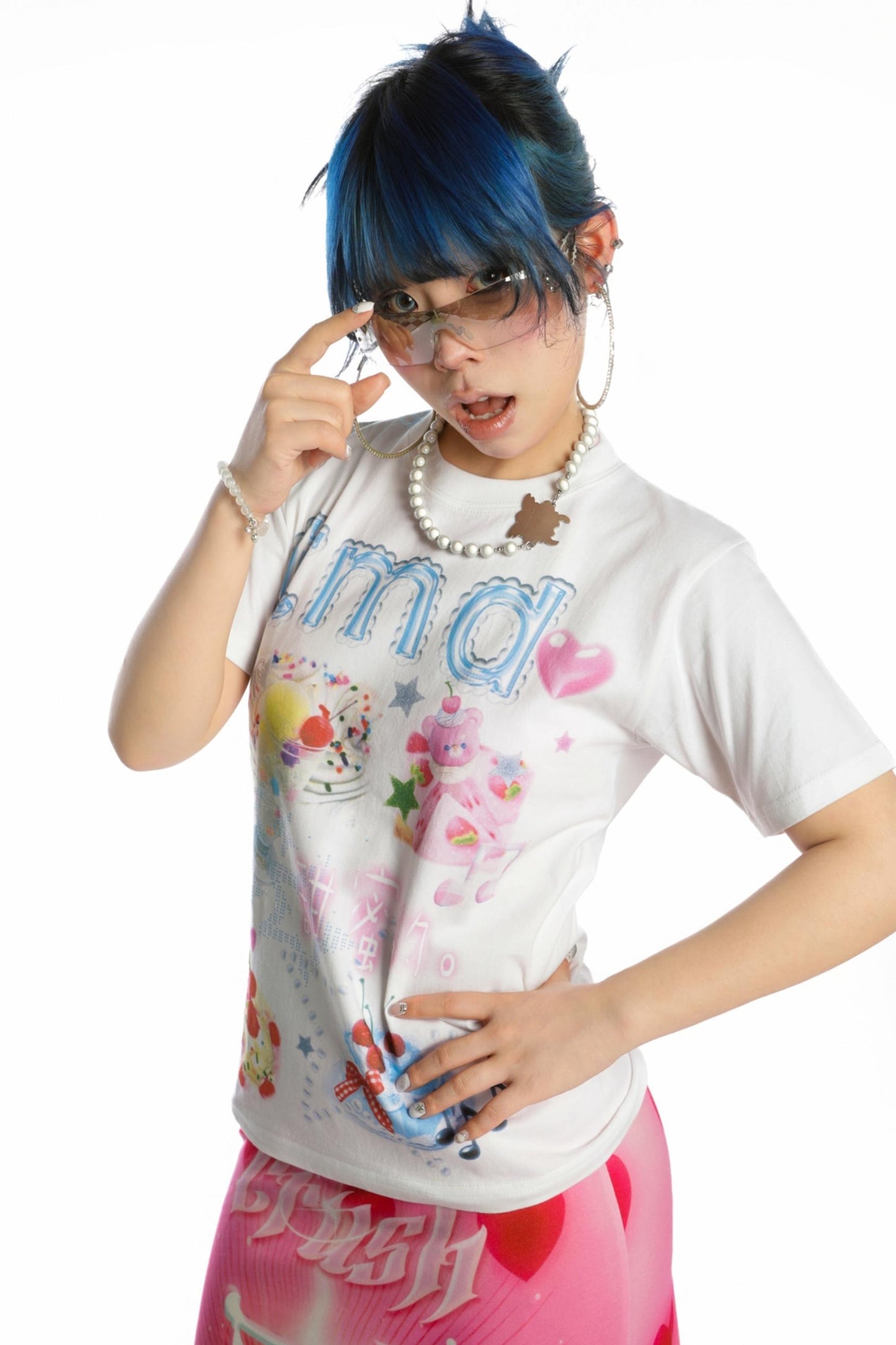 Sweet Cotton Shoulder T-Shirt