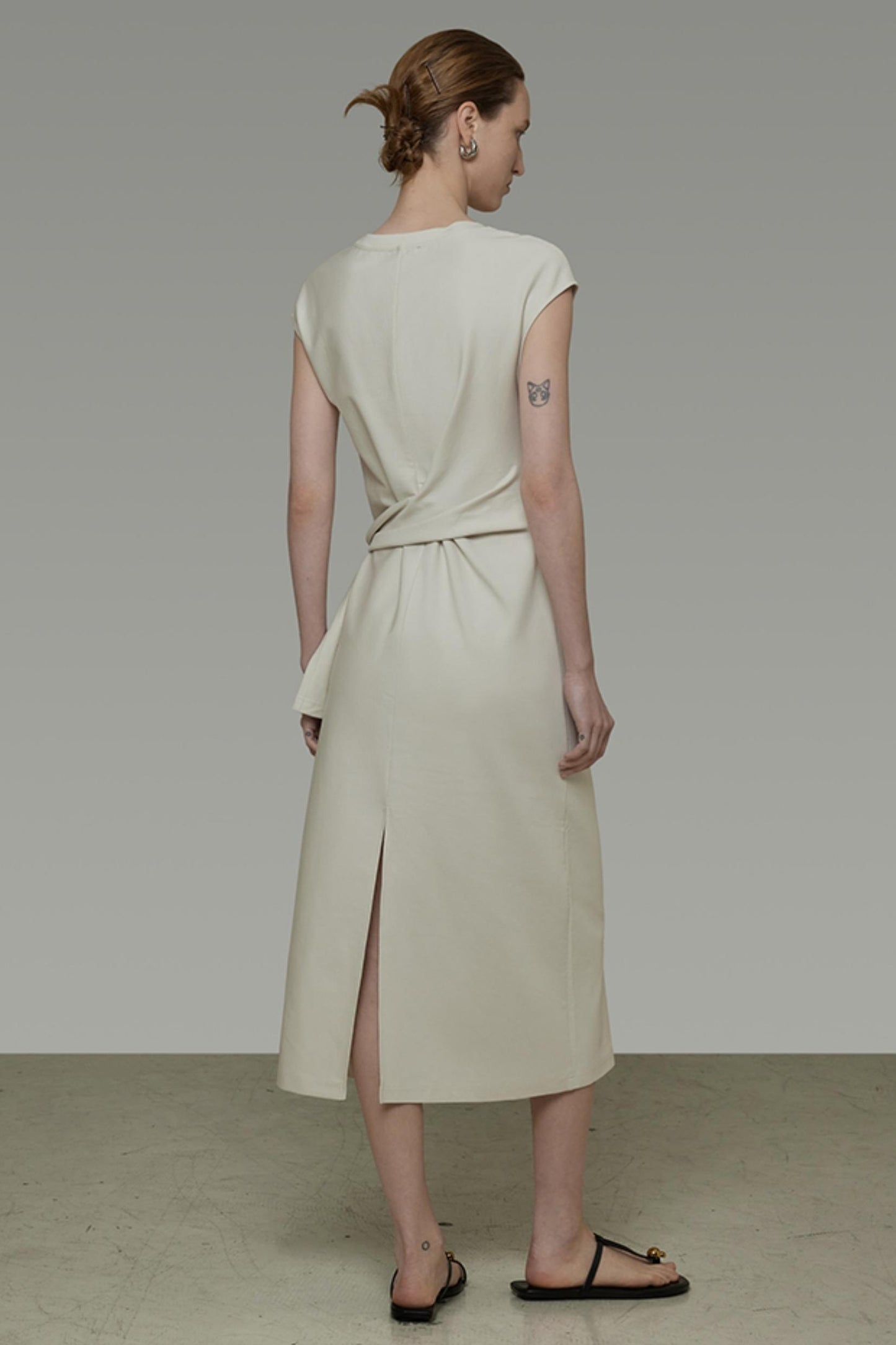 Summer Asymmetric Tie Dress