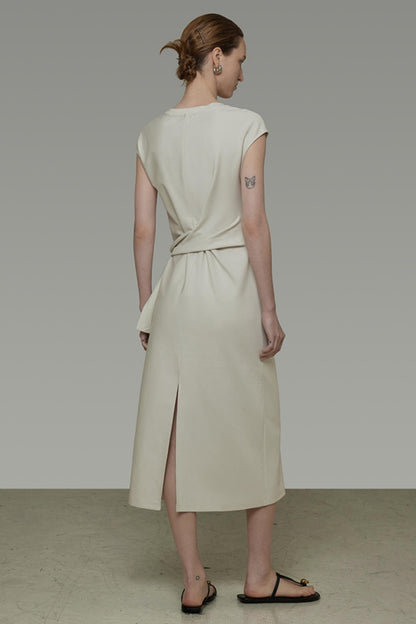 Summer Asymmetric Tie Dress