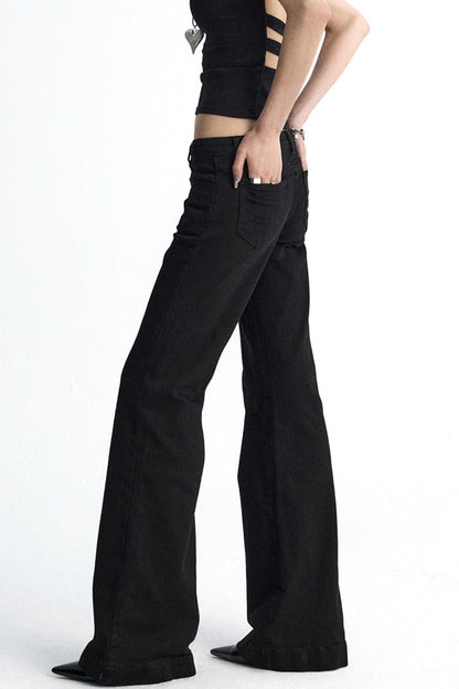 Micro Pocket Straight Leg Jeans
