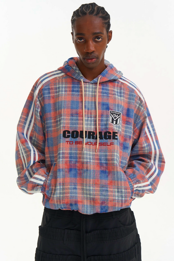 Patchwork Plaid Pullover Sweater