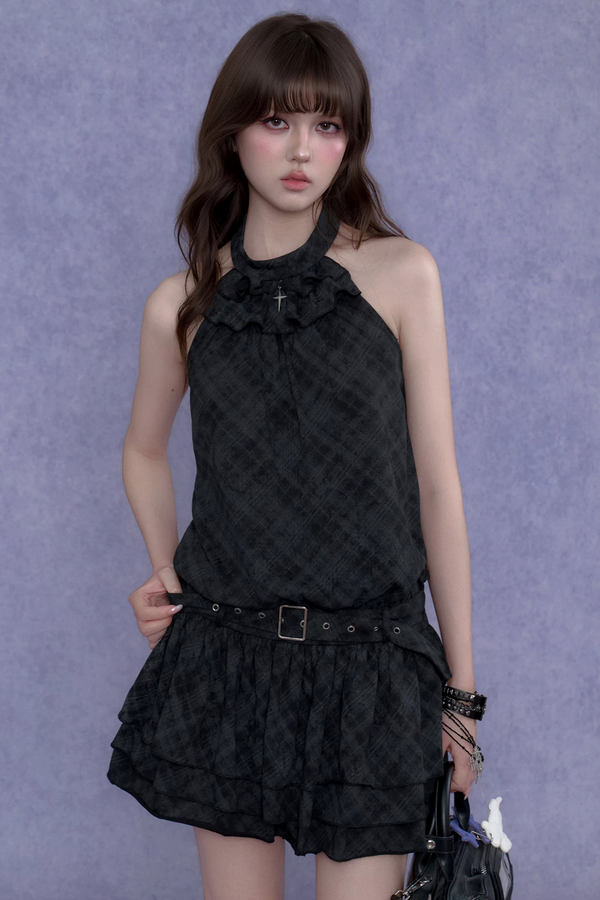 Vintage Halter Neck Dress