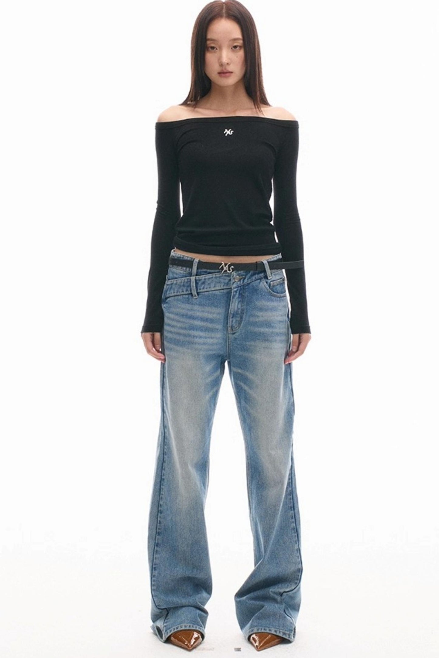 High-Line Logo Leather Belt