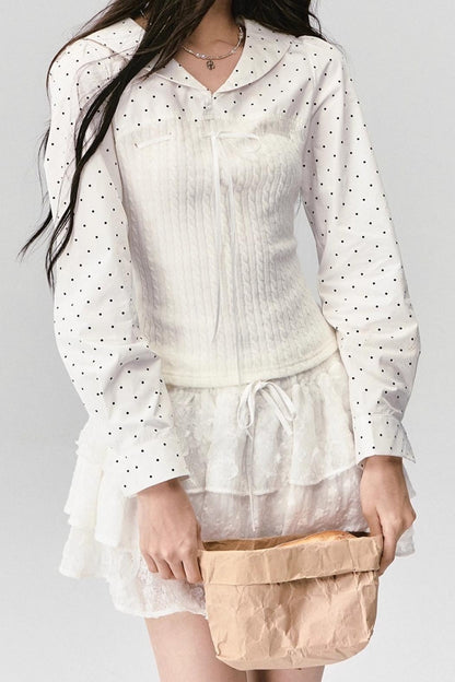 Fragile Navy Patchwork Shirt