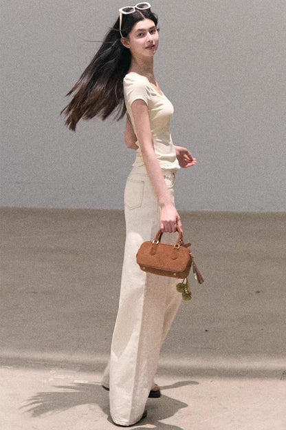 Lace Bohemian Short-Sleeve T-Shirt