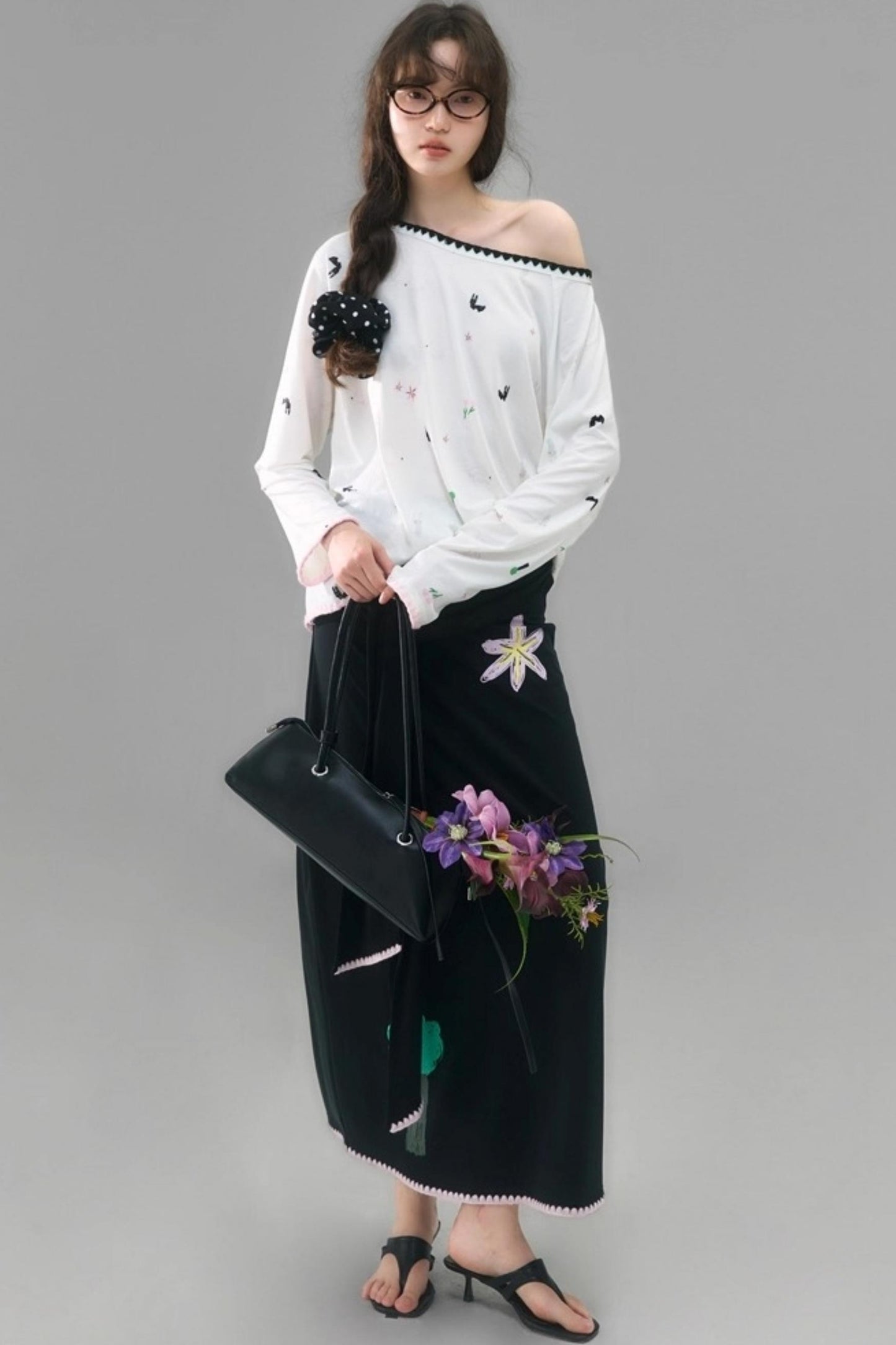 Star Flower Tencel Skirt