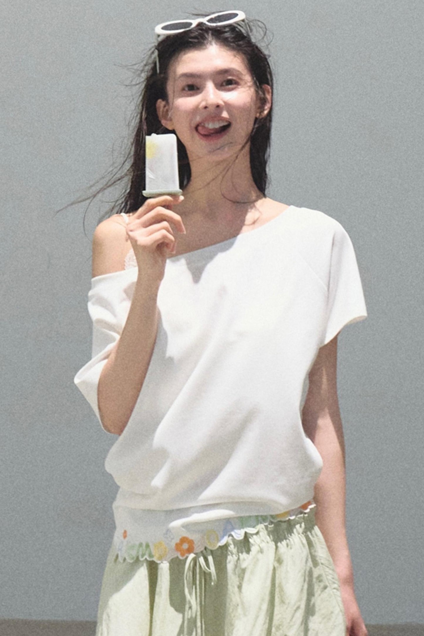 Pine and Cypress Embroidered Loose T-Shirt