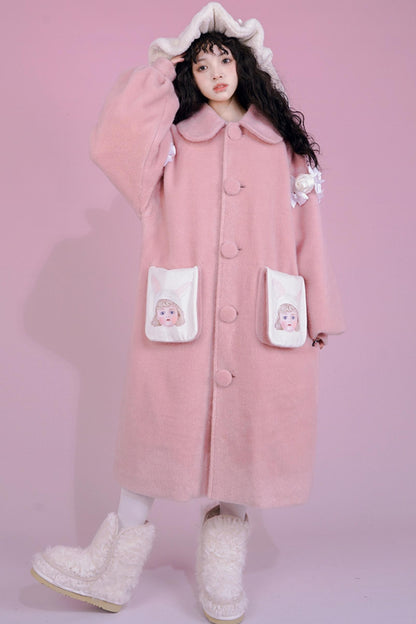 Cute Girl Warm Clip Cotton Coat