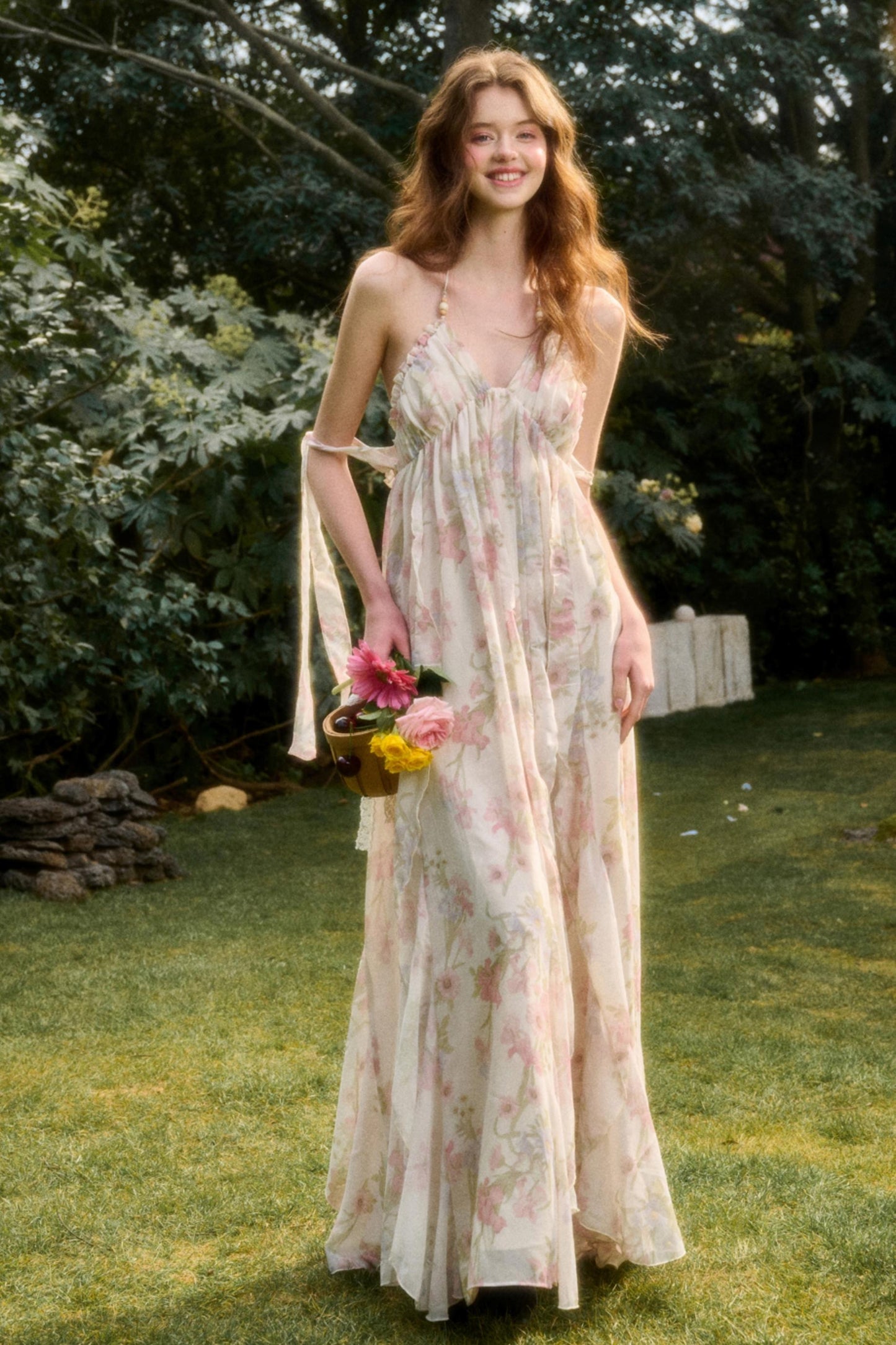 Garden Art Maxi Dress