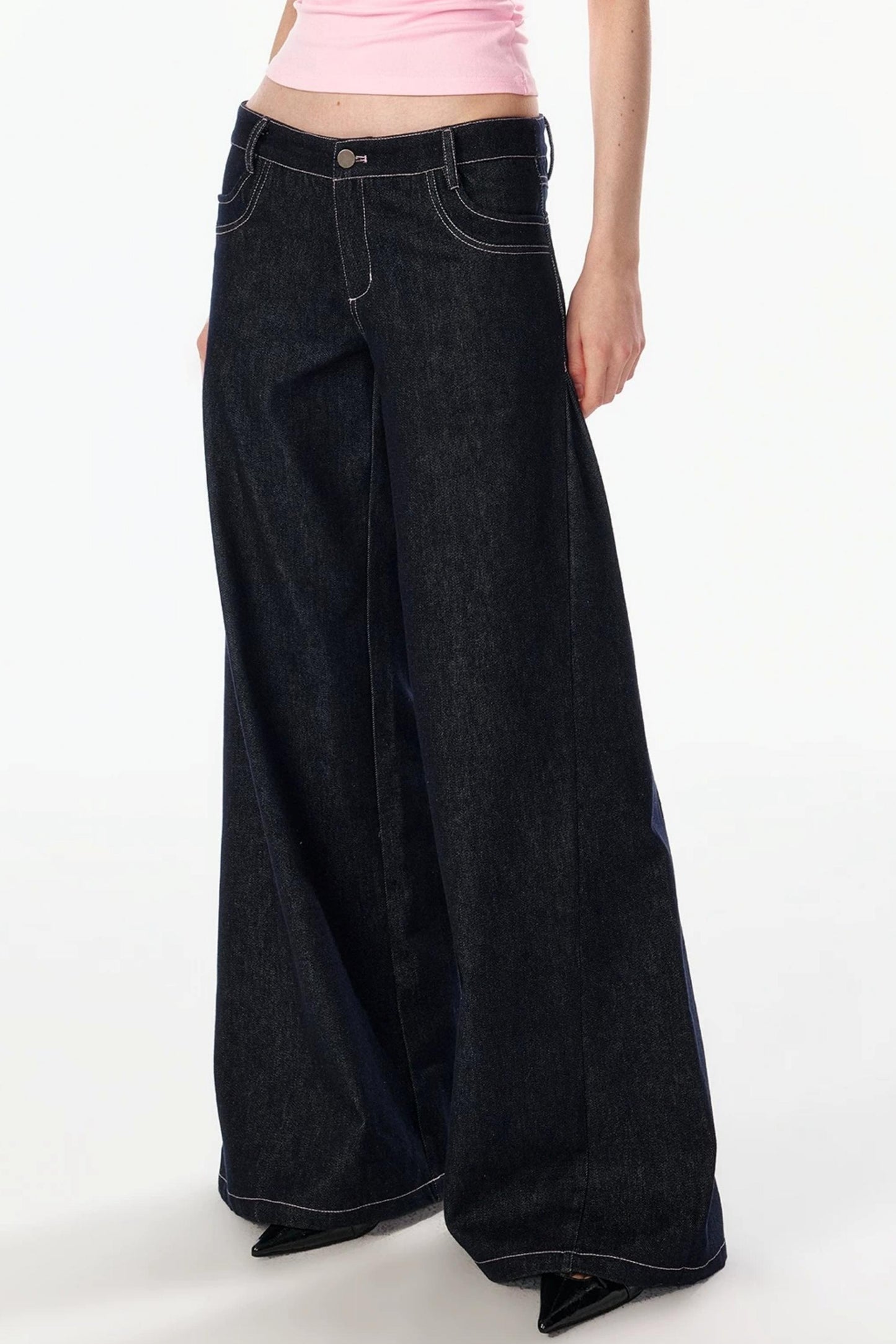 Retro Loose Denim Pants