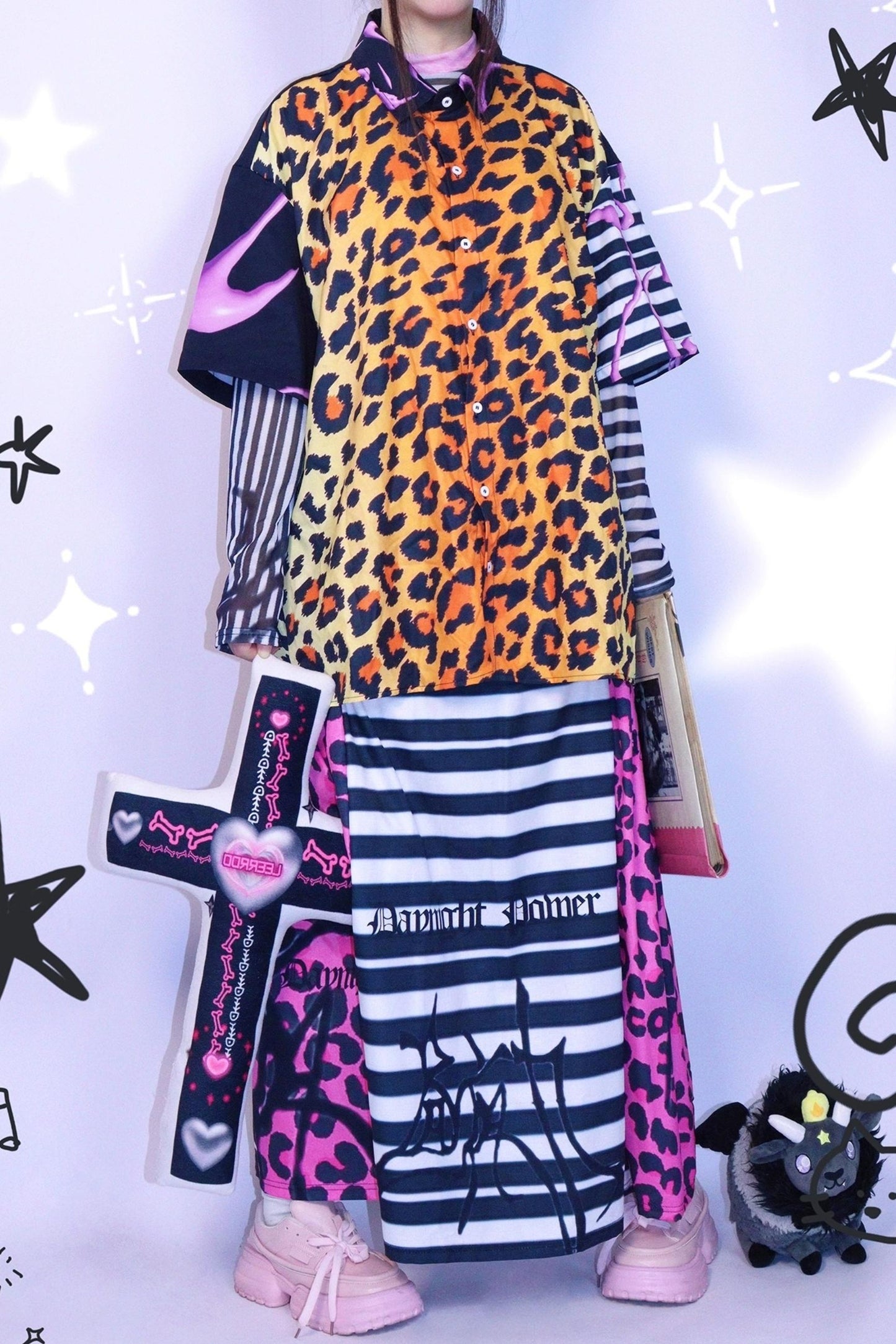 Leopard Gal Short-Sleeved Shirt