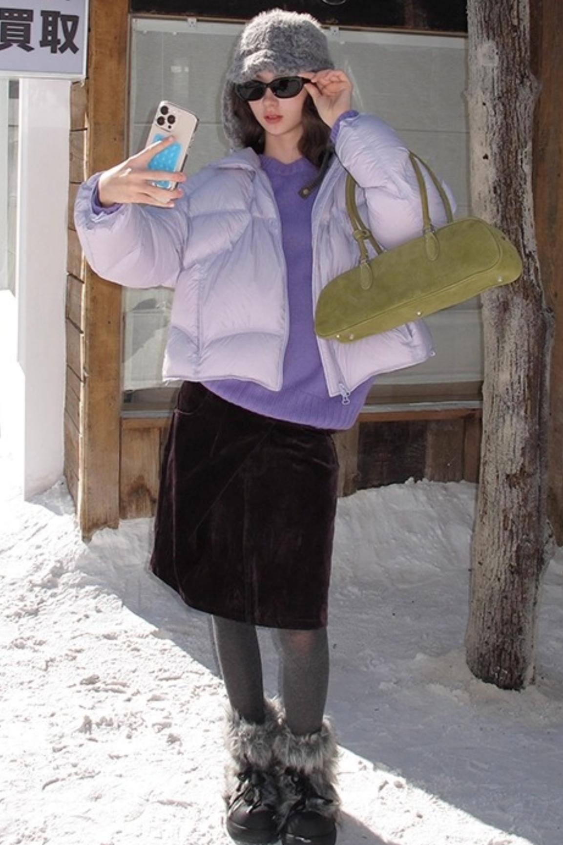 Mint Violet Wool Sweater