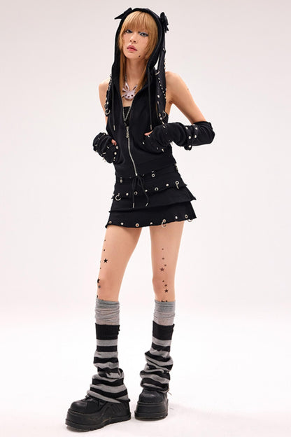 Spiked Elegance Skirt