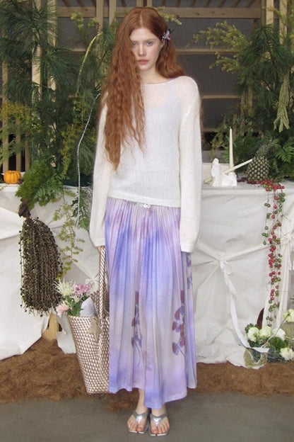 Absinthe Peach Mohair Sweater Top