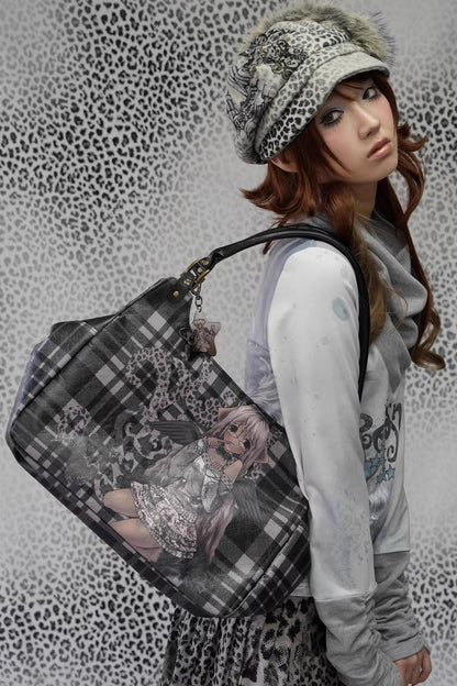 Lightweight Plaid Printed Bag