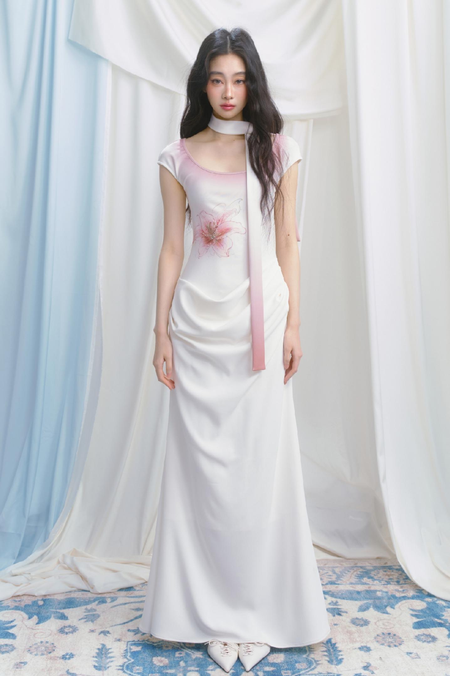 Elegance Tantalum Print Dress