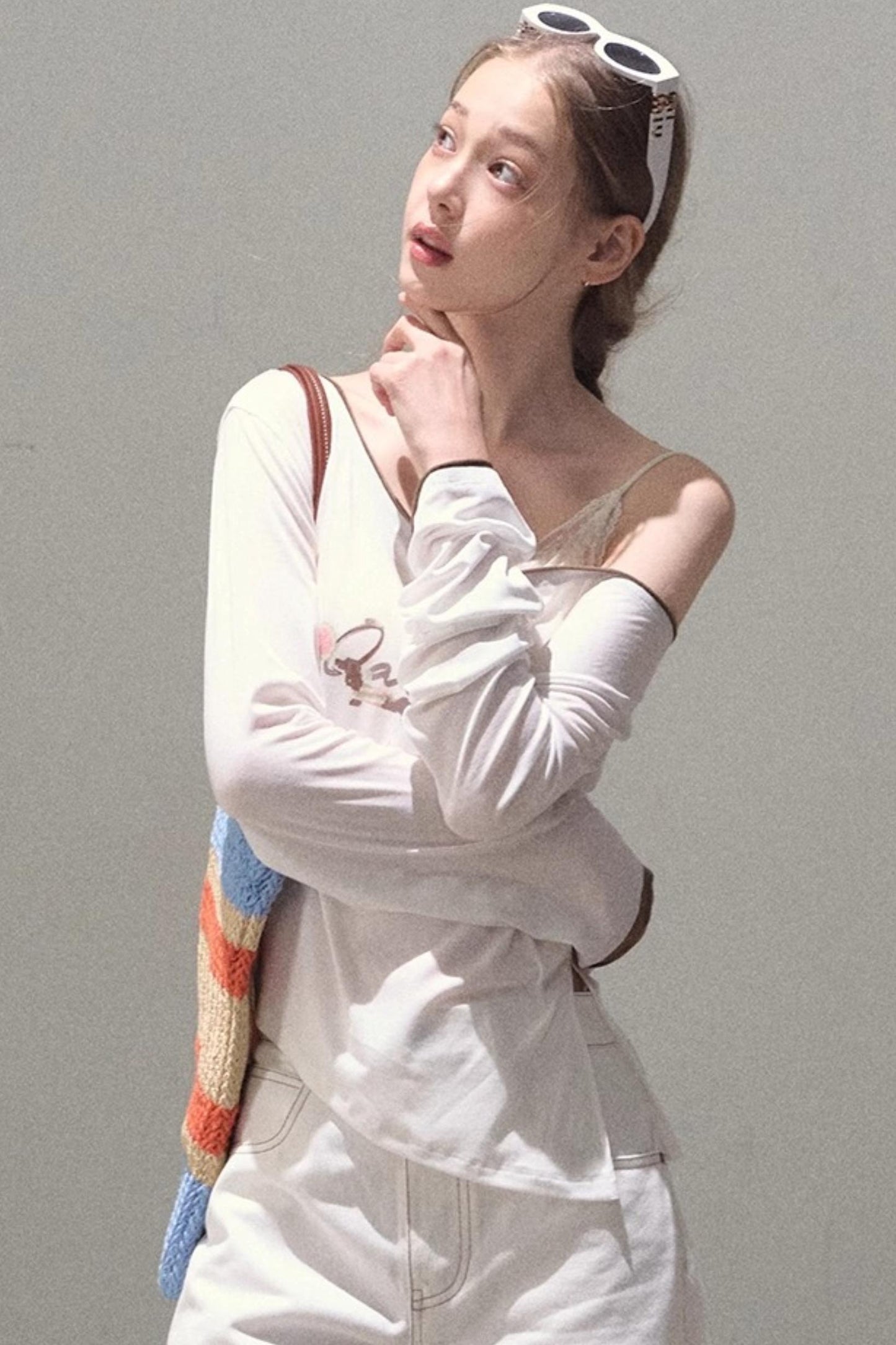 Tencel Blend Cowl Knit Top