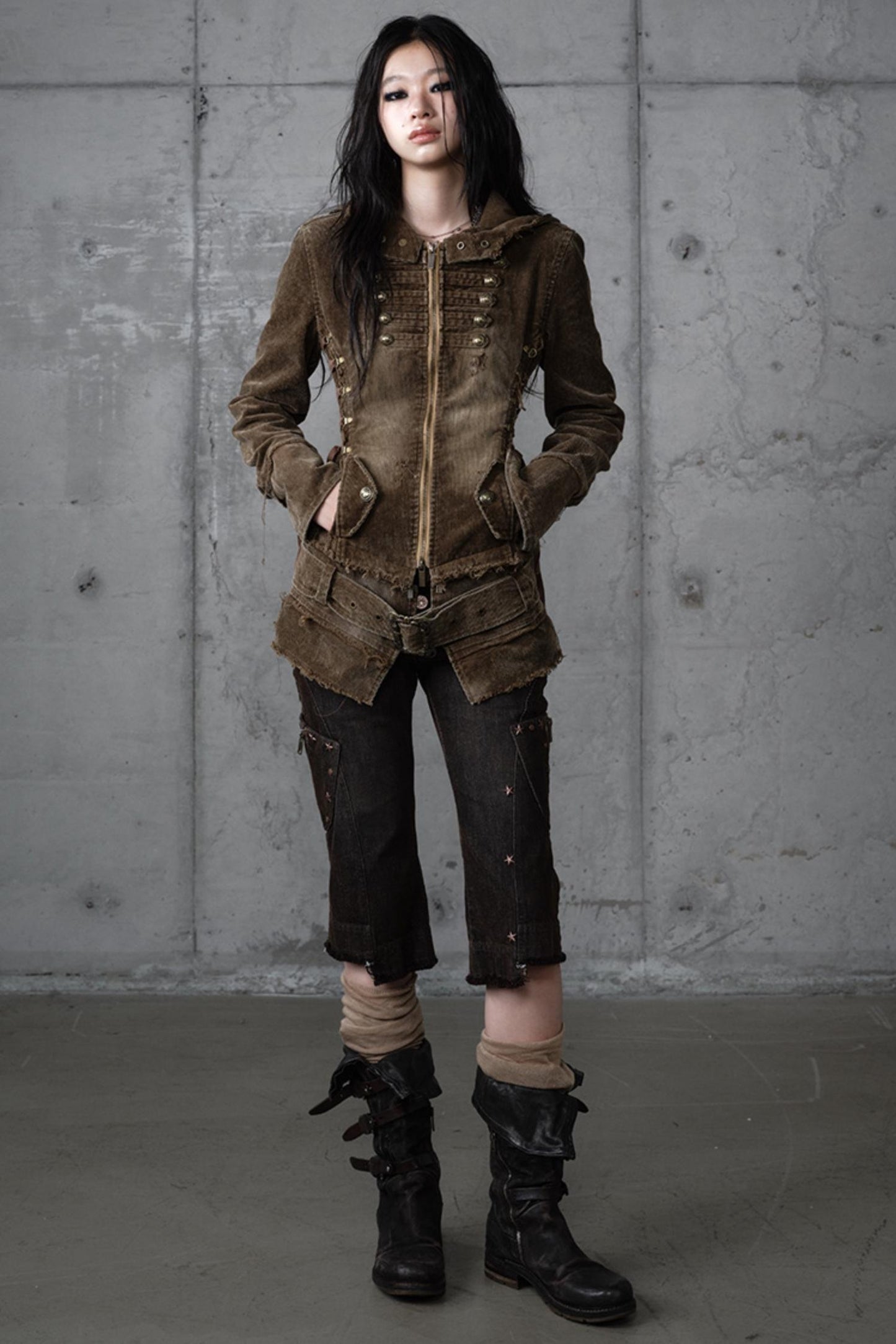 Detachable Slim Hooded Jacket