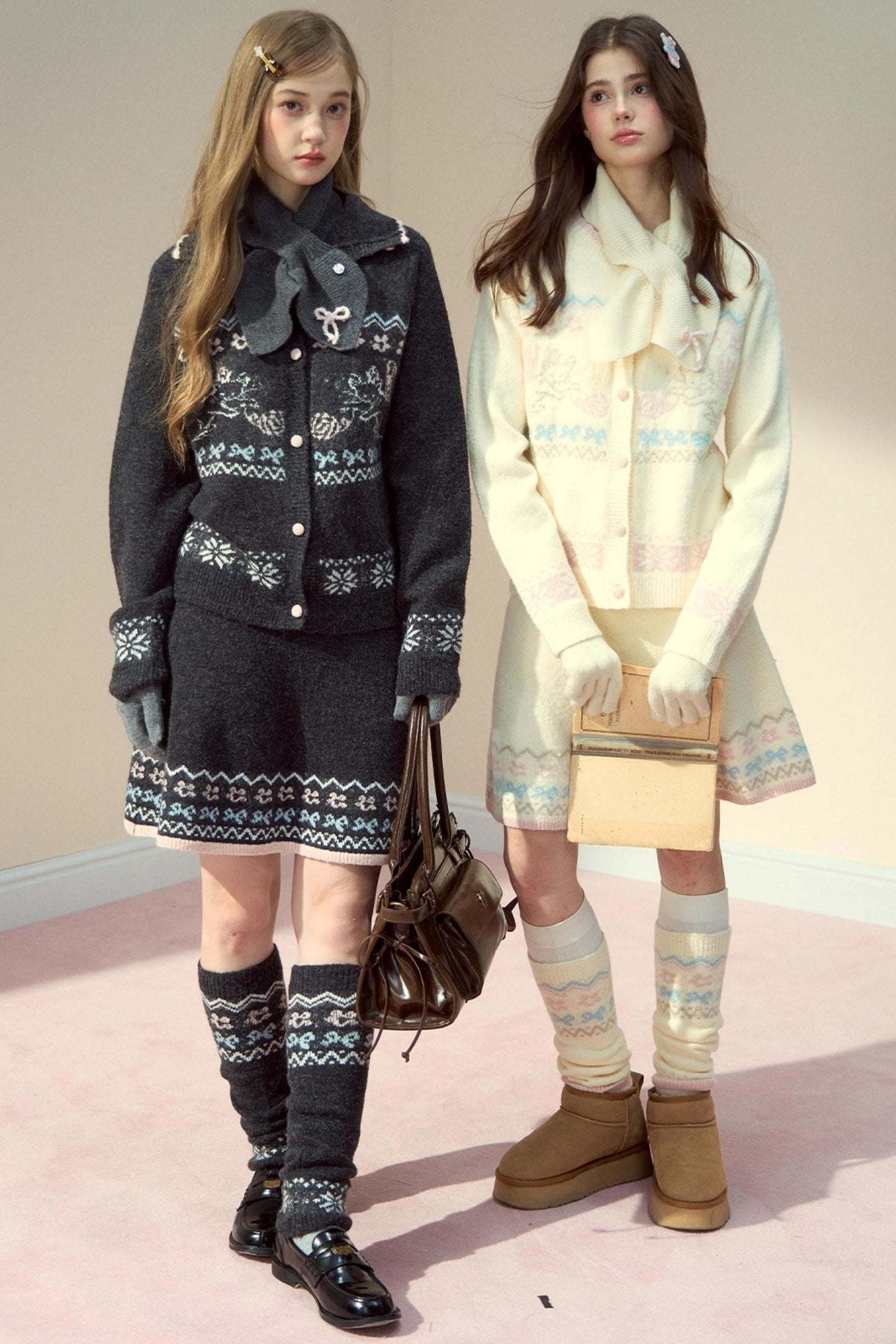 Sunset Wool Bow Scarf