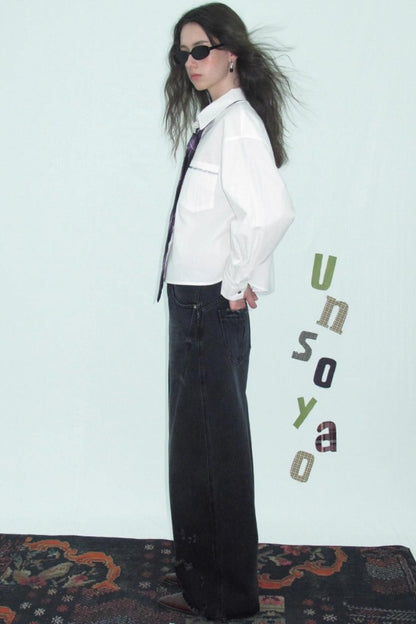 Cotton Embroidered White Shirt