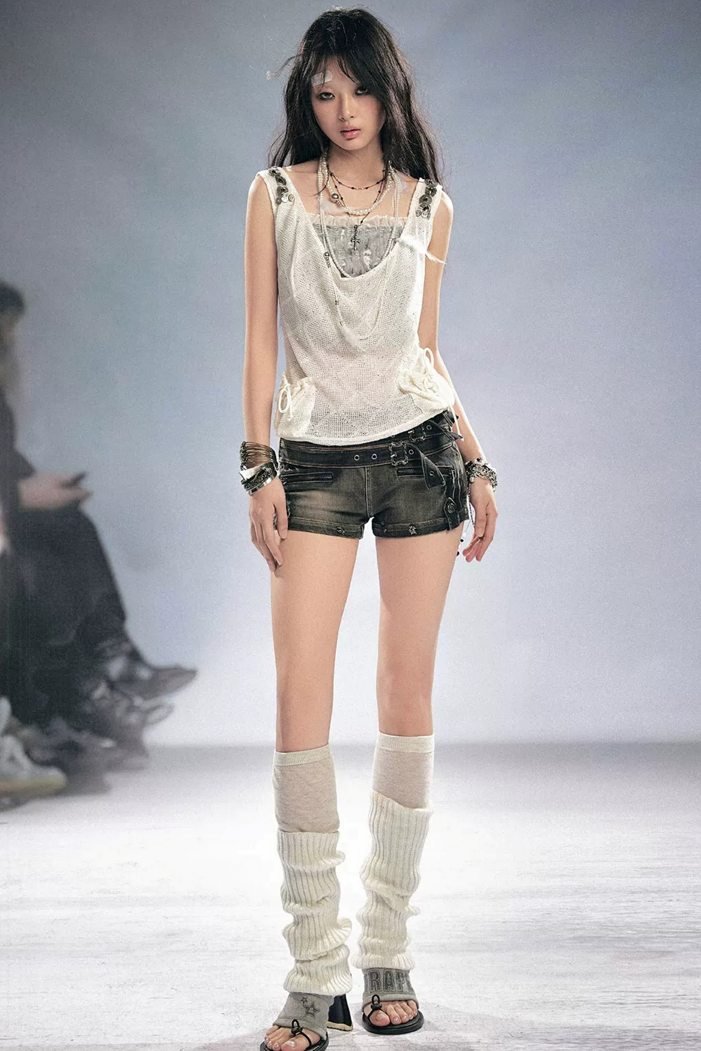 Diamond Sequin Texture Tank Top
