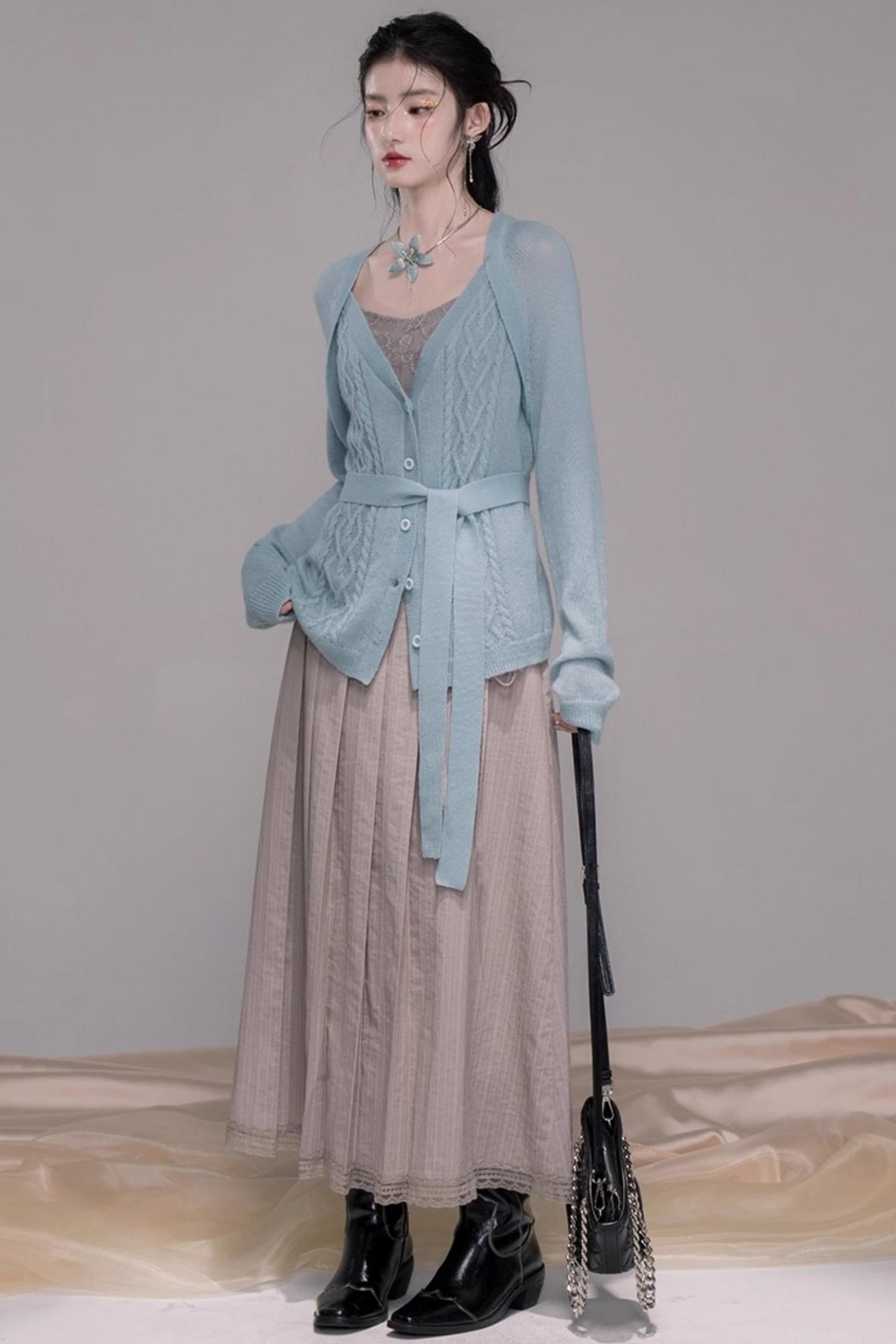 Wavy Diamond Cardigan