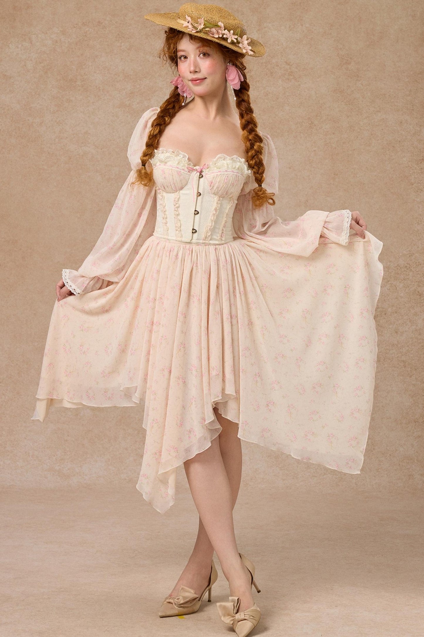 Custom Jacquard Corset Top