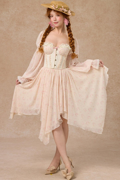 Custom Jacquard Corset Top