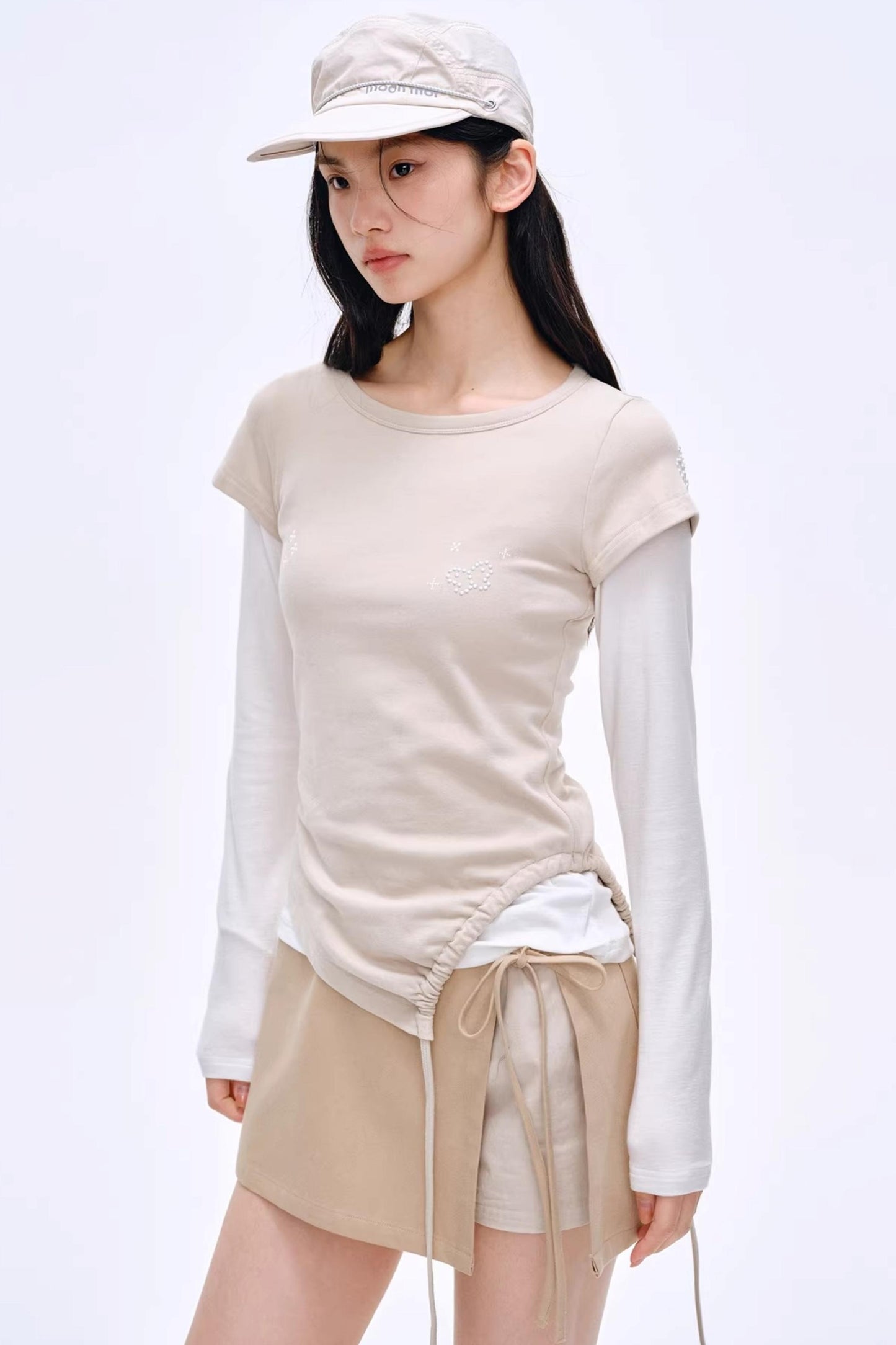 Breathing Aesthetics Rhinestone Blouse