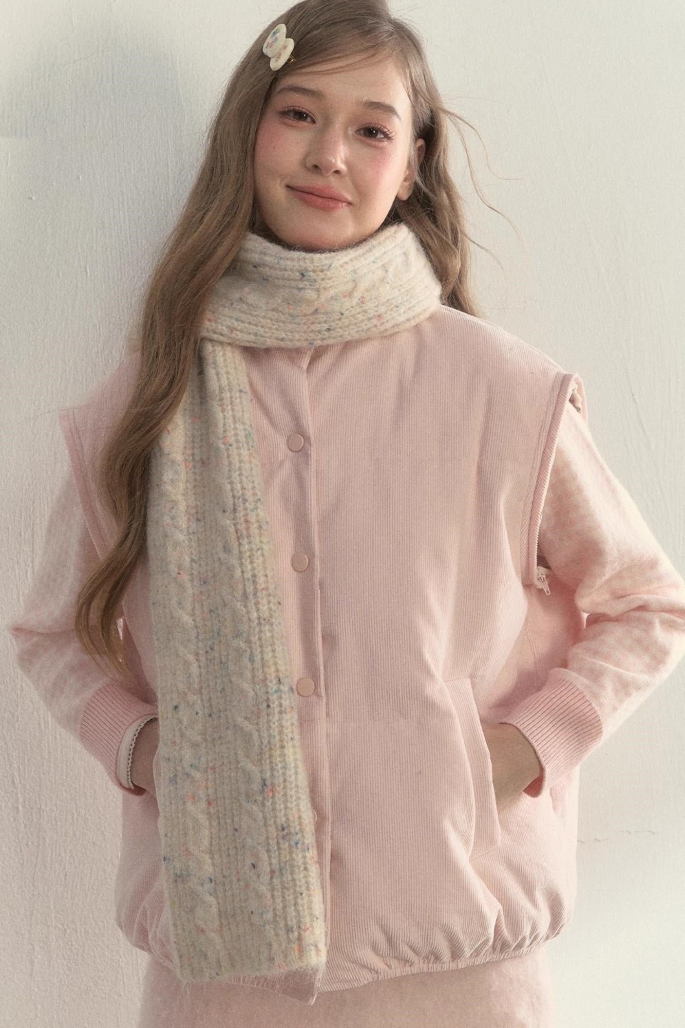 Vintage Wool Dot Scarf