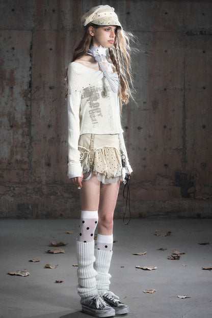 Twisted Diamond Knitted Top