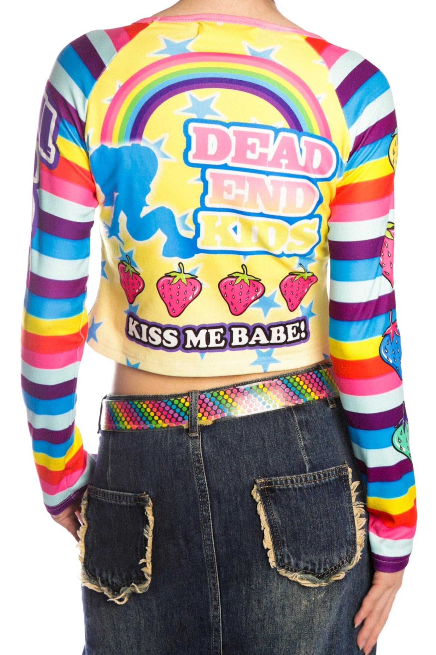 Sweet Printed Raglan Top