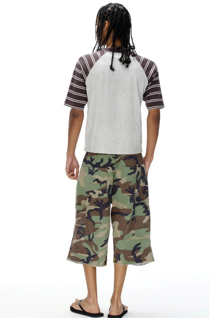 Patchwork Camouflage Shorts