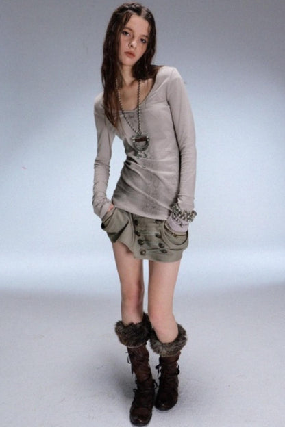 Snake Skin Angel Slim Top