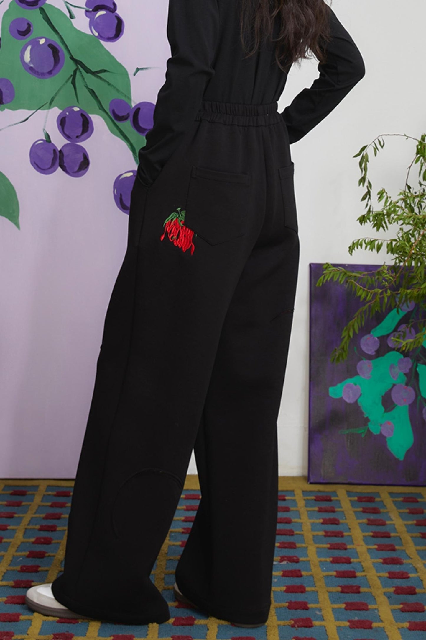 Retro Strawberry Long Pants